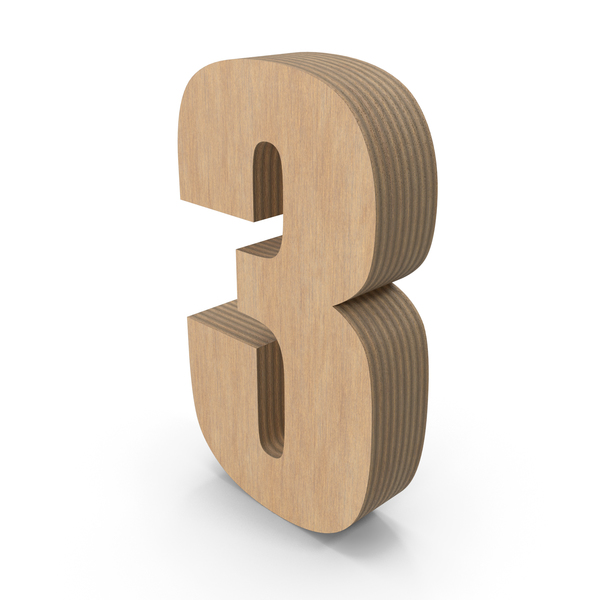 Wood Type Numbers Isolated Three, Font, Wood Type, Three PNG