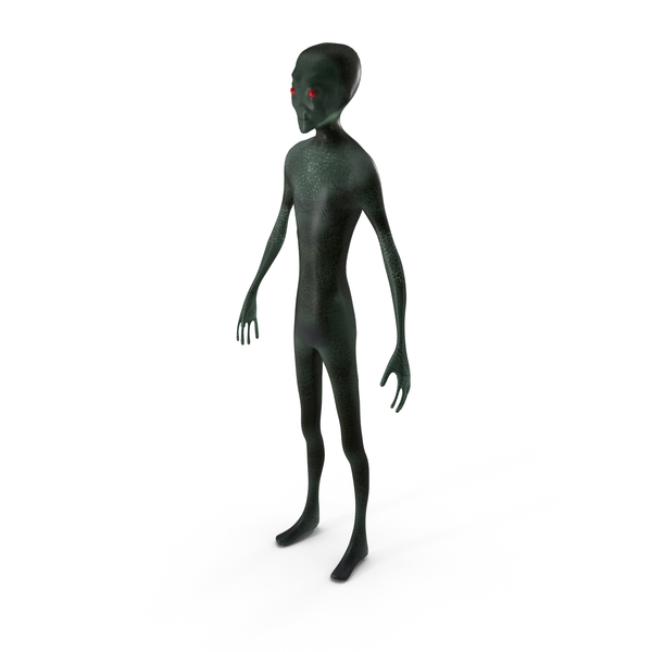 grey alien full body