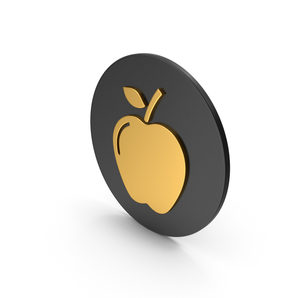 Golden Apple Icon, Golden Objects Iconpack