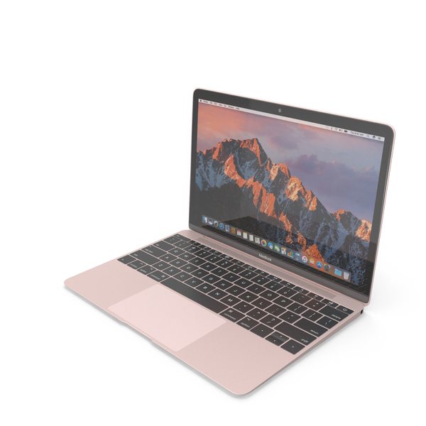 Apple MacBook (2017) Rose Gold PNG Images & PSDs for Download