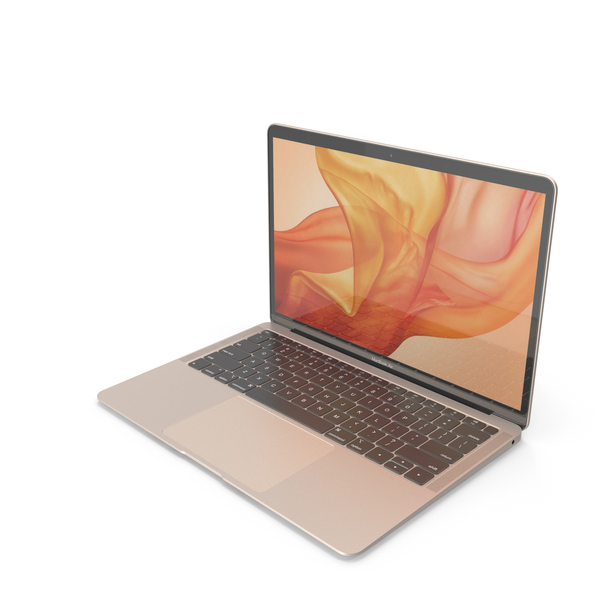 Apple MacBook Air (2018) Gold PNG Images & PSDs for Download