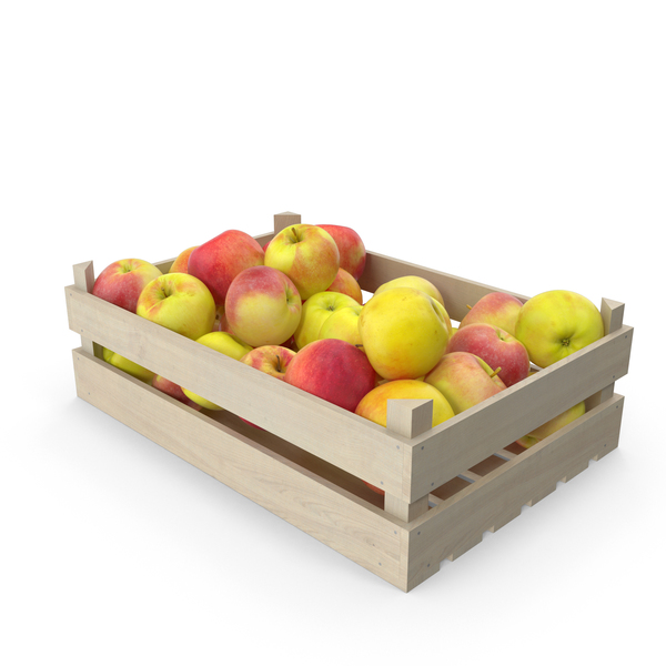 Apples Wooden Crate PNG Images & PSDs for Download | PixelSquid