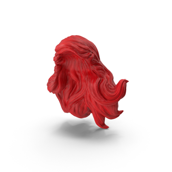 red little mermaid wig