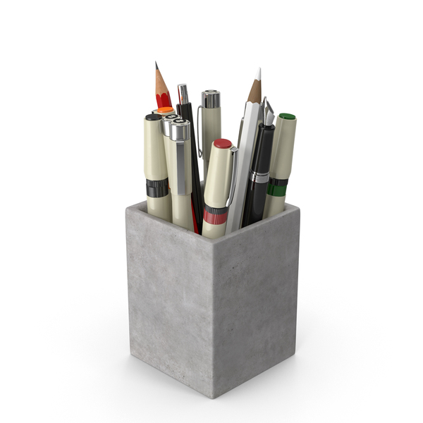 Pencil Cup With Colored Pencils PNG Images & PSDs for Download