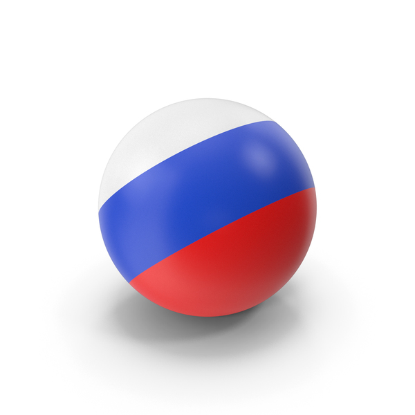 Russia flag in sphere. 3d render 12794352 PNG