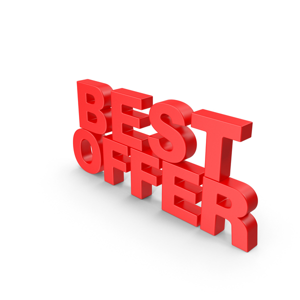 Best Deal 3D Render Text 13859452 PNG