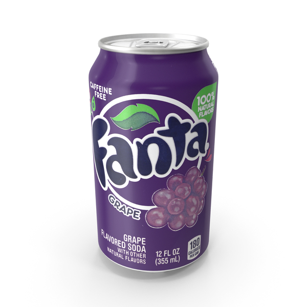 Beverage Can Fanta Grape 12fl oz PNG Images & PSDs for Download