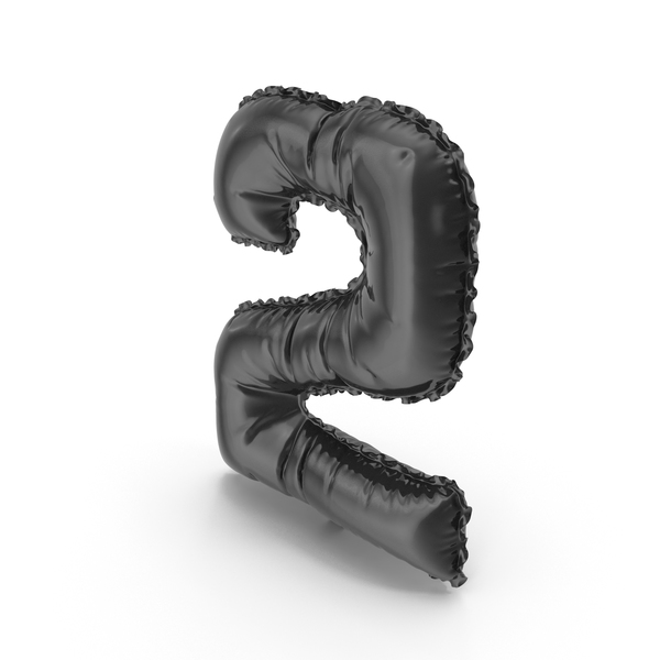 Black Balloon Number 2 PNG Images & PSDs for Download | PixelSquid