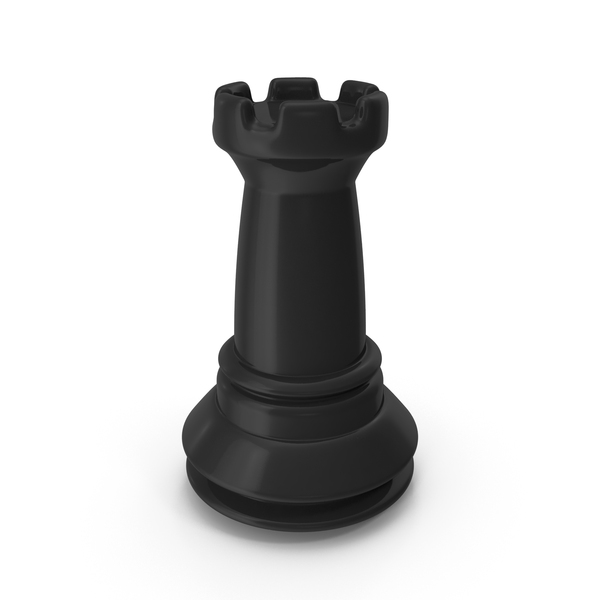 Wooden Black and White Rooks Chess Pieces Stock Photo - Image of