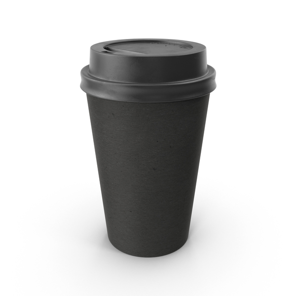 Black Paper Coffee Cup No Sleeve PNG Images & PSDs for Download