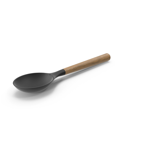 Crate & Barrel Black Silicone Spoon