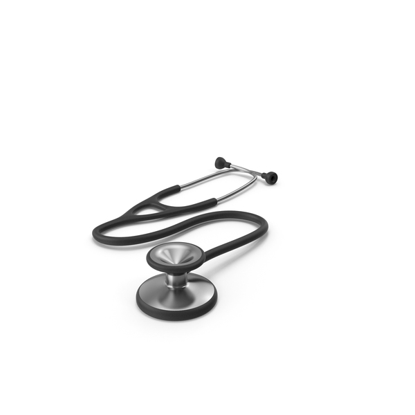 Black And White Stethoscope Stock Illustration - Download Image