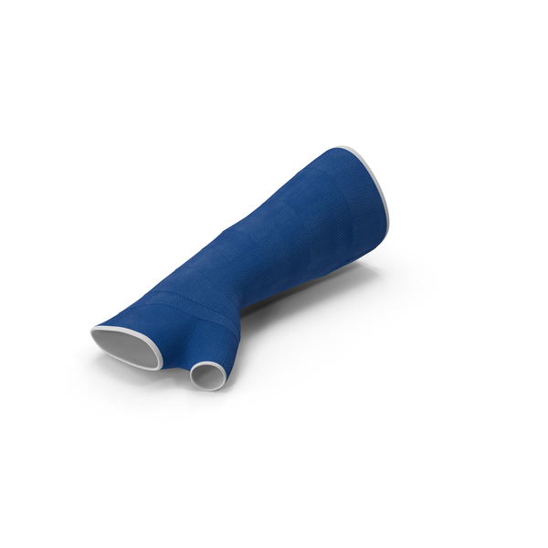 Blue Fiberglass Arm Cast PNG Images & PSDs for Download