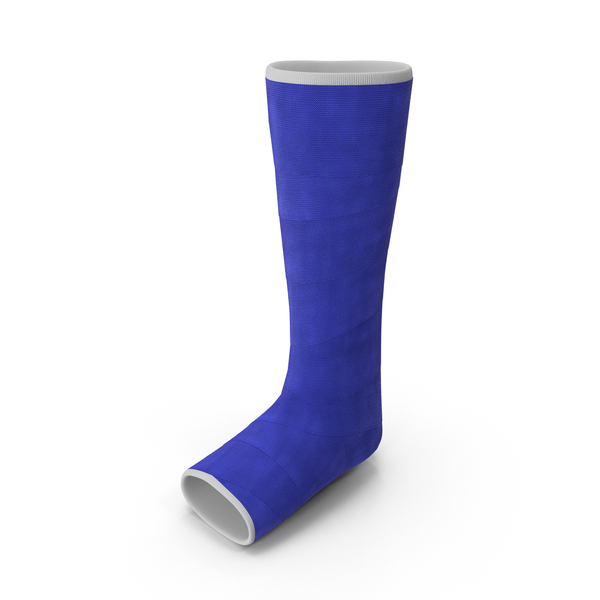 Blue Fiberglass Leg Cast PNG Images & PSDs for Download