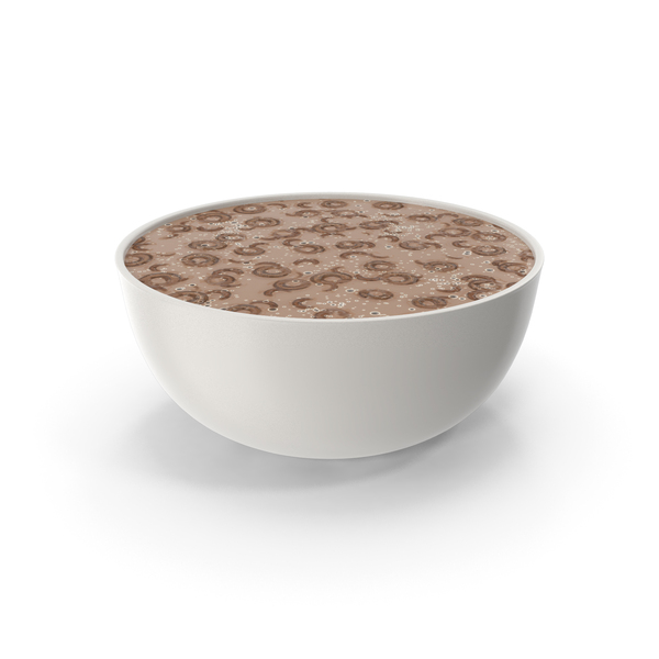 Breakfast Chocolate Cereals And Milk Bowl Png Images Psds For