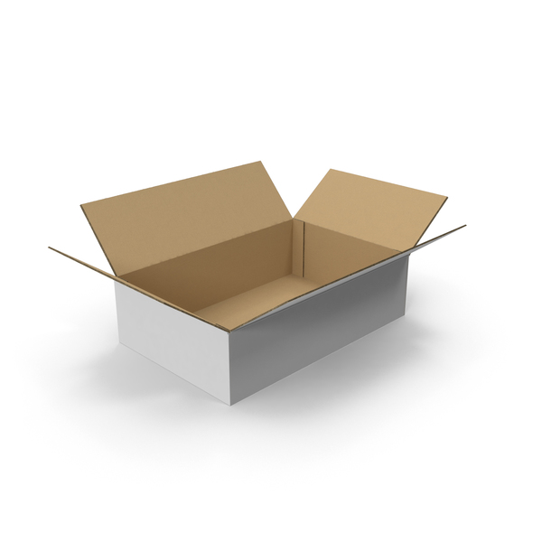open cardboard box png