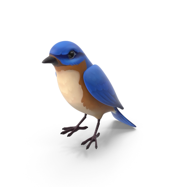 Cute Blue Bird Cartoon Stock Illustration - Download Image Now