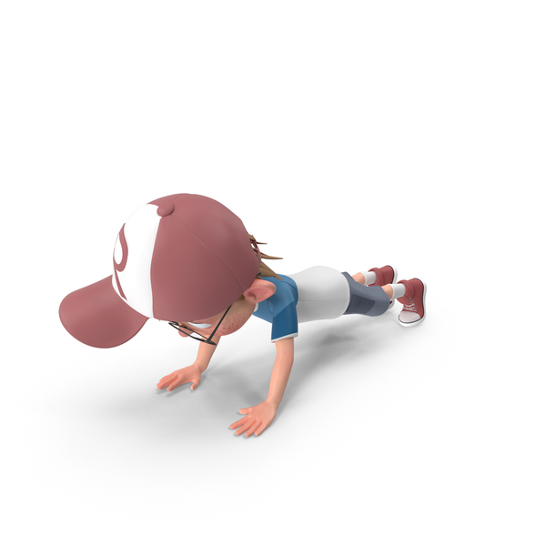 Cartoon Boy Harry Doing Push-Ups PNG Images & PSDs for Download