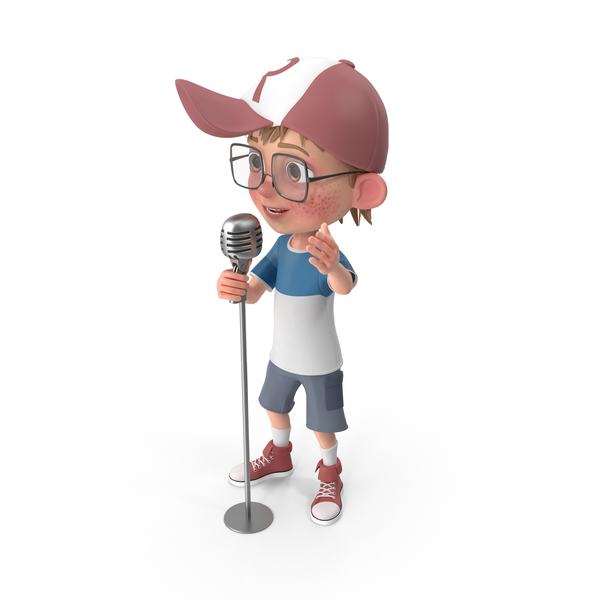 cartoon singer boy