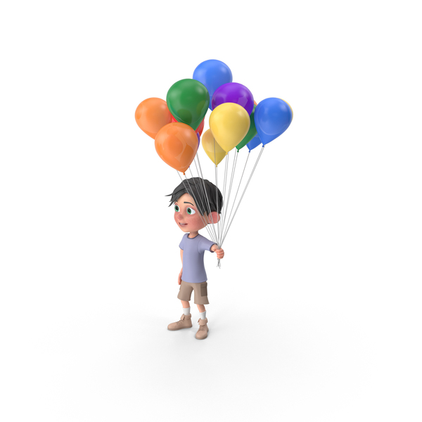 Cartoon Boy Jack Holding Balloons PNG Images & PSDs for Download |  PixelSquid - S112154334
