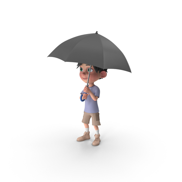 Cartoon Boy Jack Holding Umbrella PNG Images & PSDs for Download |  PixelSquid - S112154396