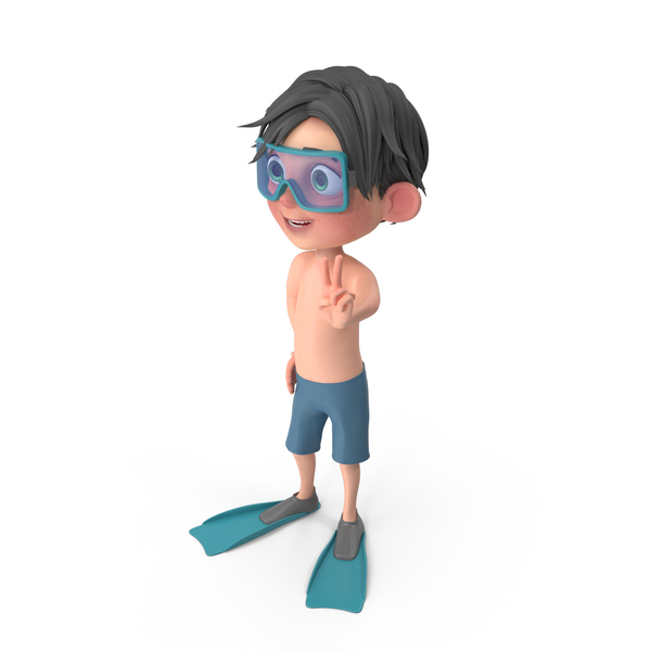Cartoon Boy Jack in Swim Suit PNG Images & PSDs for Download | PixelSquid -  S112133684