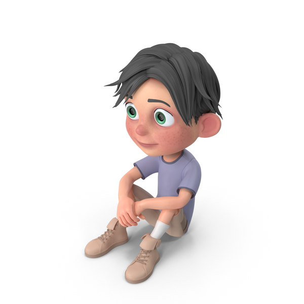 Cartoon Boy Jack Sitting On floor PNG Images & PSDs for Download |  PixelSquid - S112046591