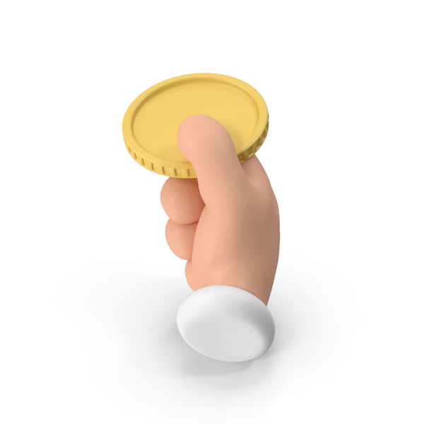 Cartoon Coin In Hand Png Images Psds For Download Pixelsquid S