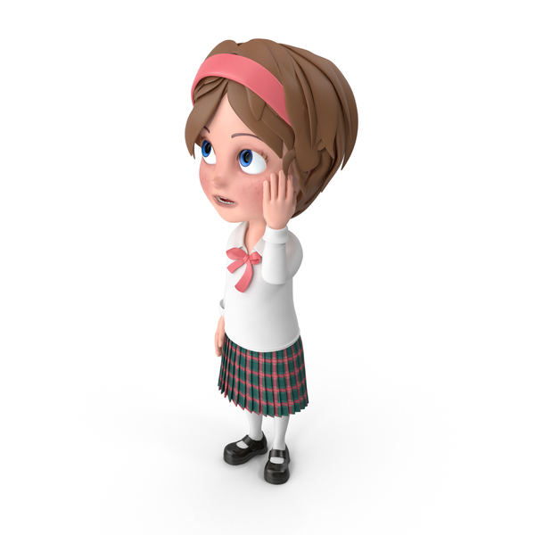 Cartoon Girl Confused PNG Images & PSDs for Download | PixelSquid -  S112029584