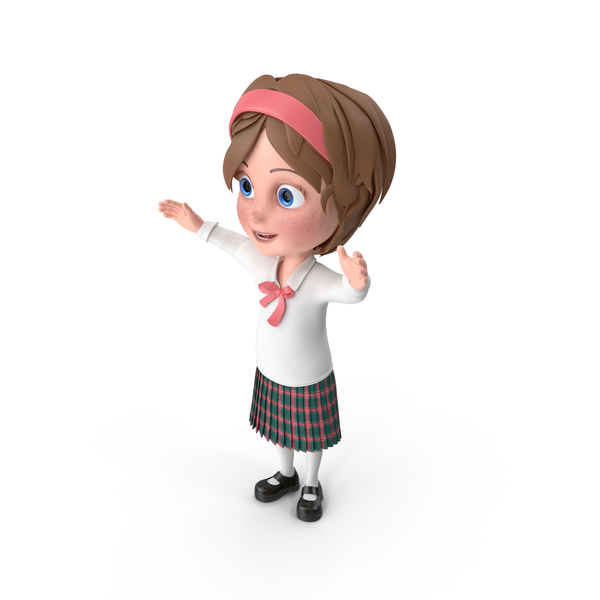 Cartoon Girl Hello PNG Images & PSDs for Download | PixelSquid - S11202962A