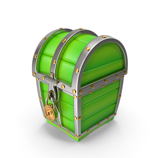 Cartoon Green Treasure Chest PNG Images & PSDs for Download