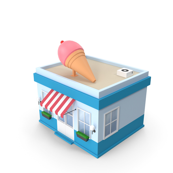 Cartoon Ice Cream Shop PNG Images & PSDs for Download | PixelSquid -  S112822563