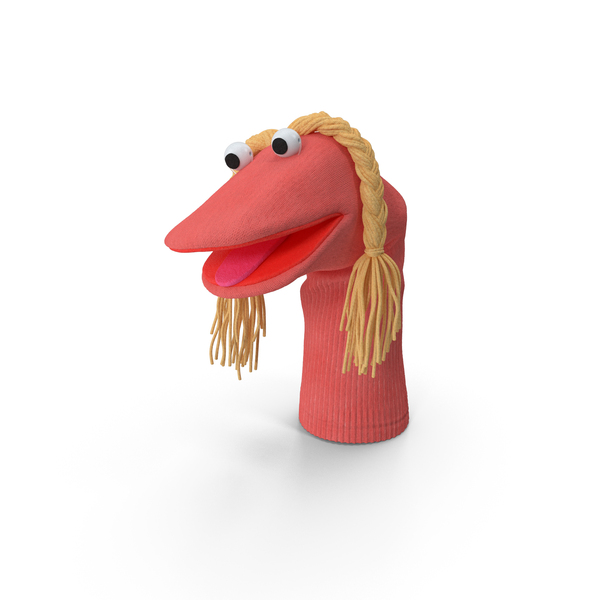 Character Hand Puppet Pink Girl Surprised Pose PNG Images & PSDs for ...