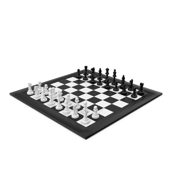 Black and white chess game pieces, figures on chess board on transparent  background PNG - Similar PNG