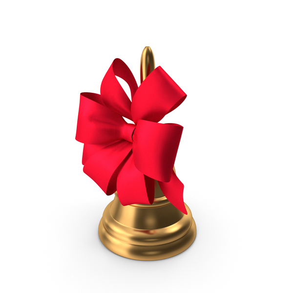 Silver Bells With Red Ribbon Bow Stock Illustration - Download