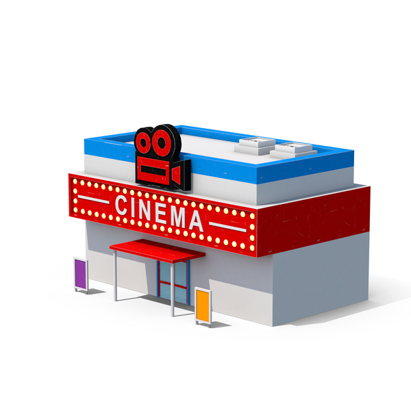 cinema building cartoon