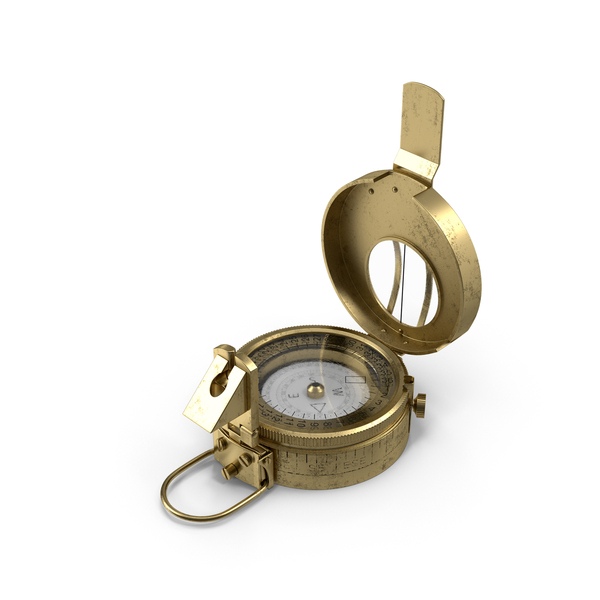 Antique Brass Pocket Compass PNG Images & PSDs for Download