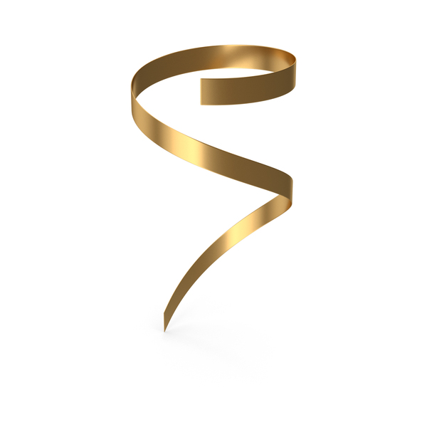 Gold Curly Ribbons PNG Images & PSDs for Download