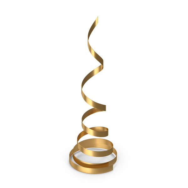 Gold Curly Ribbons PNG Images & PSDs for Download