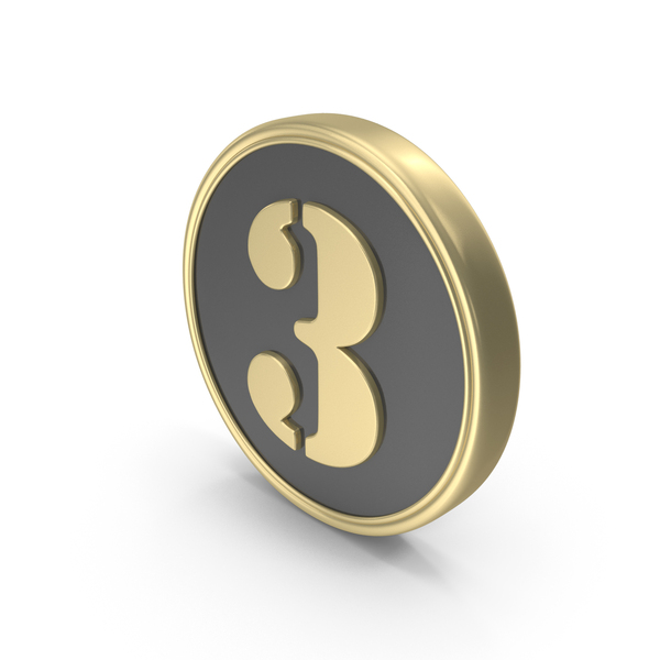 Digit Number Coin 3 PNG Images PSDs for Download PixelSquid