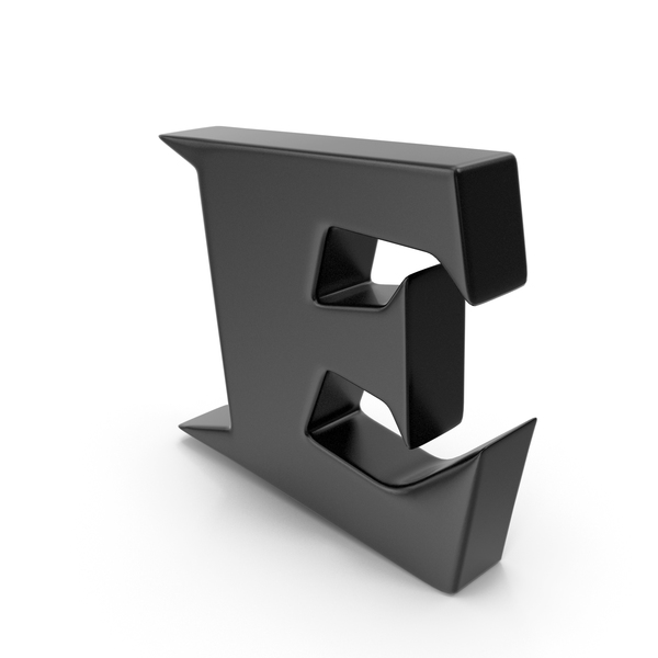 E Black PNG Images & PSDs for Download | PixelSquid - S11554347D