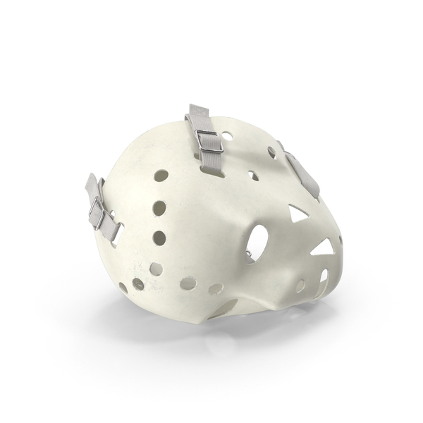 vintage hockey mask on white. 3D illustration Stock Illustration