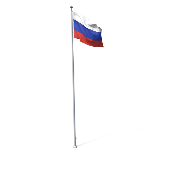 Flag On Pole Russia PNG Images & PSDs for Download