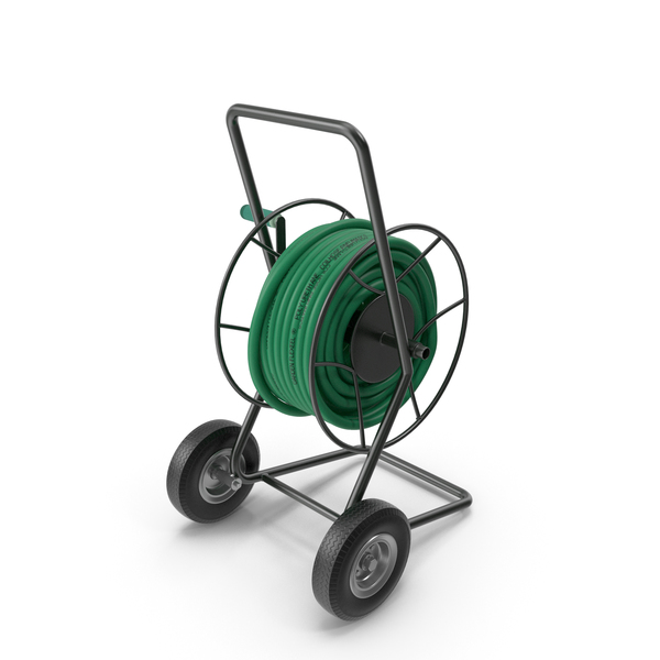 Garden Reel Cart Trolley with Hose PNG Images & PSDs for Download