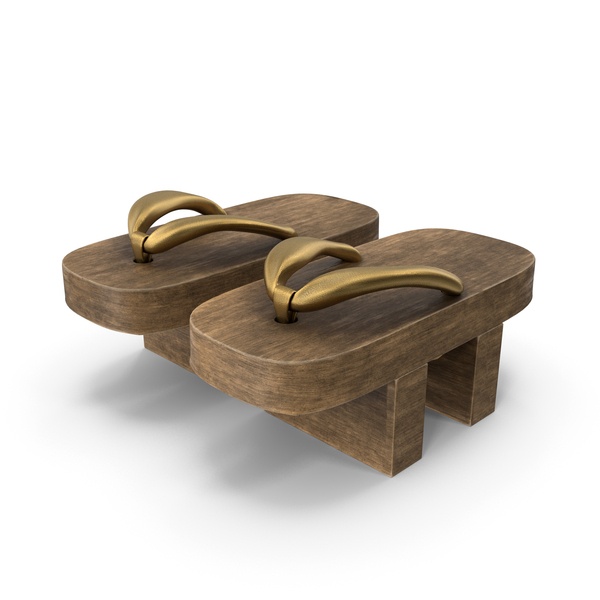 Geta Japanese Sandals Gold PNG Images PSDs for Download PixelSquid S119794097
