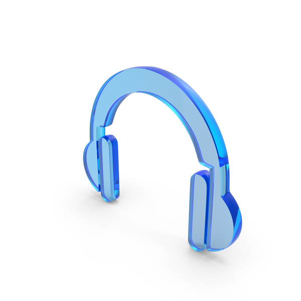 blue headphones clipart