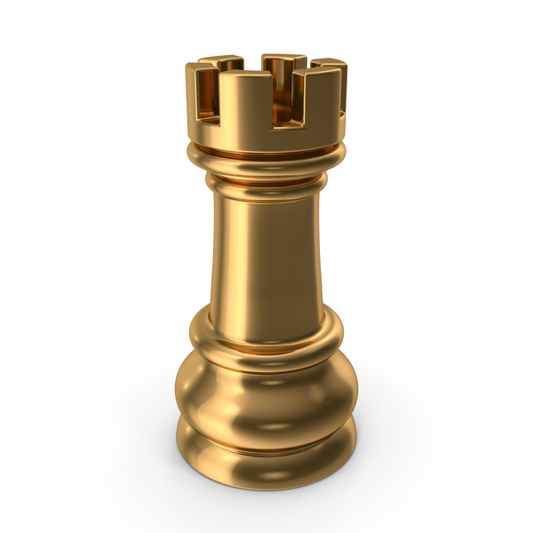 Gold Chess Rook Piece PNG Images & PSDs for Download