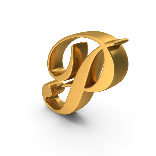 Gold Cursive Capital Letter P Png Images & Psds For Download 