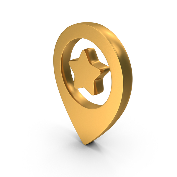 Gold Favorite Star Location Pin Symbol Png Images Psds For Download Pixelsquid S