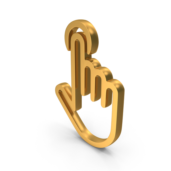 Hand cursor click png icon. Stock Illustration